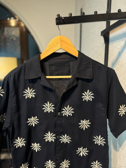 Star Embroidered Cuban | Black