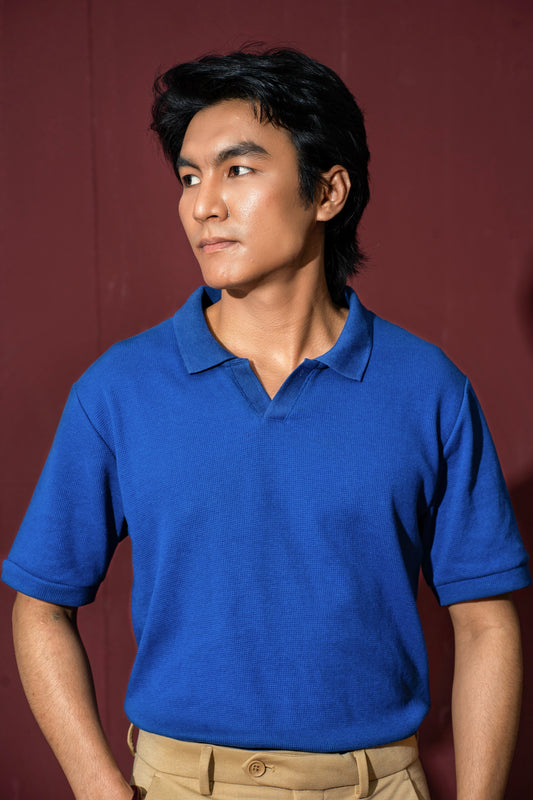 Old money polo| Royal blue