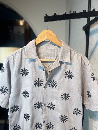 Star Embroidered Cuban |Gray