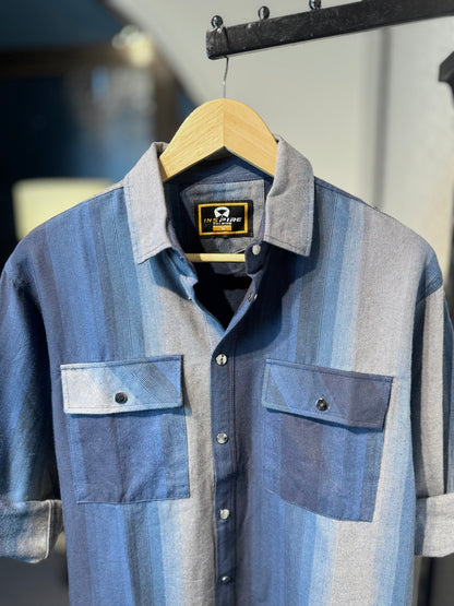 Luxe Flannel Shirt | Blue