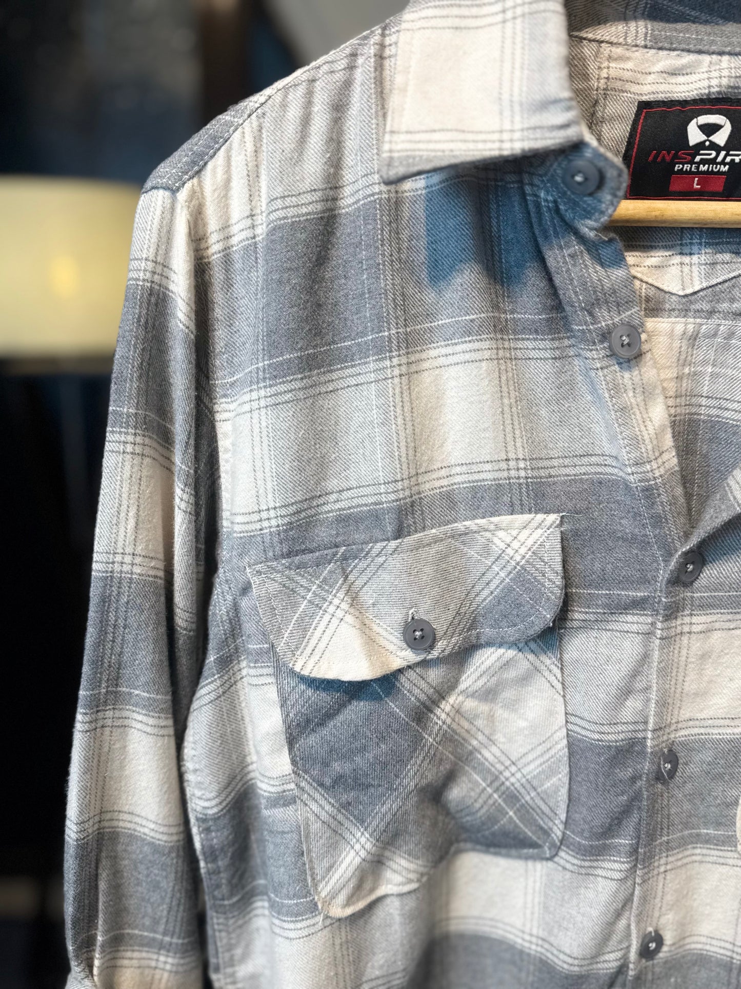 Luxe Flannel shirts | Grey and White Check
