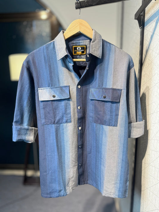 Luxe Flannel Shirt | Blue