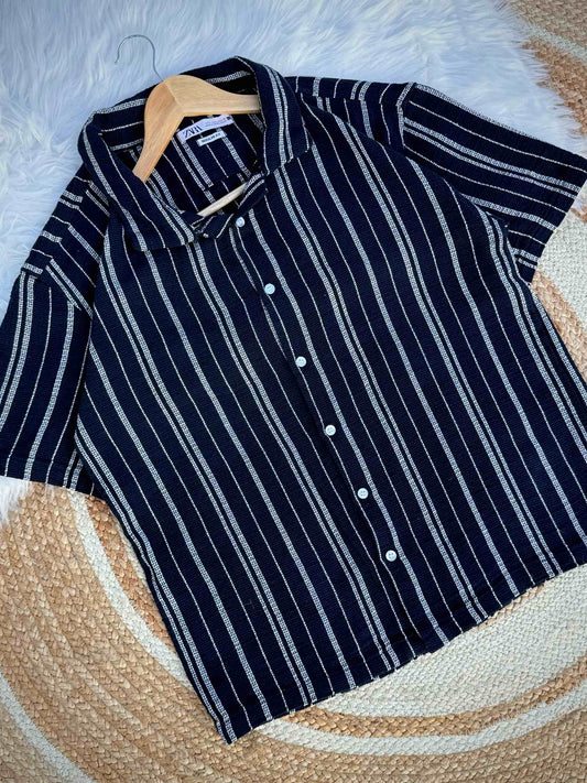Summer Slay- Nevy blue stripe