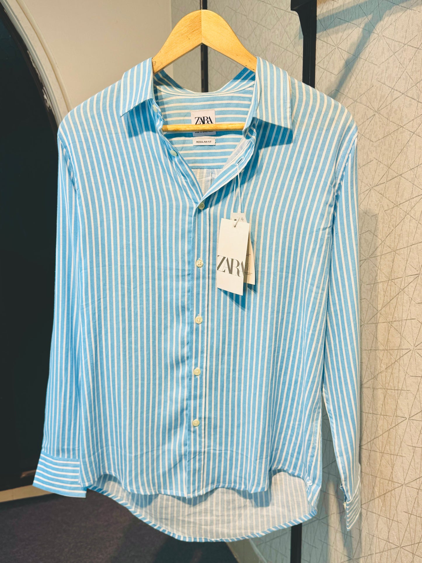 The Belgravia Cut | Celestial Sky Blue Stripe