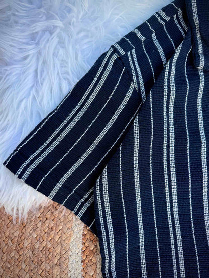 Summer Slay- Nevy blue stripe