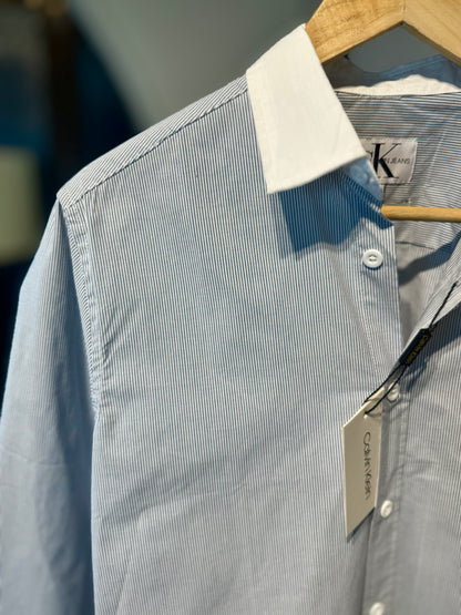 The Belgravia Cut | Pinstripe Blue