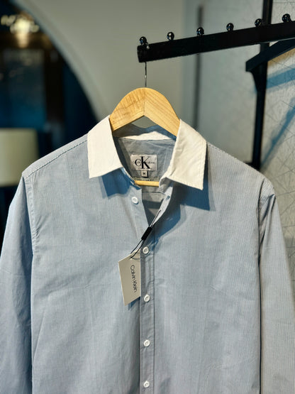 The Belgravia Cut | Pinstripe Blue