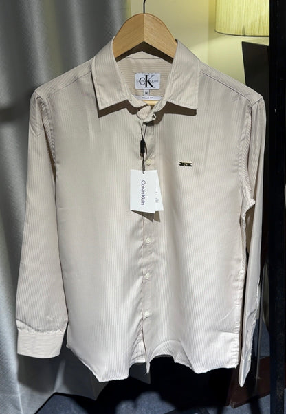 CK Fancy Shirt | Light Cream
