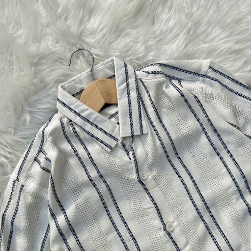 Striped fancy shirt | White