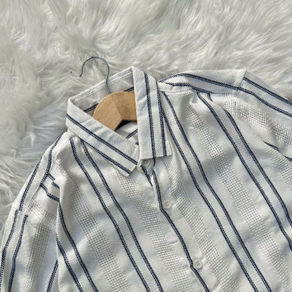 Striped fancy shirt | White