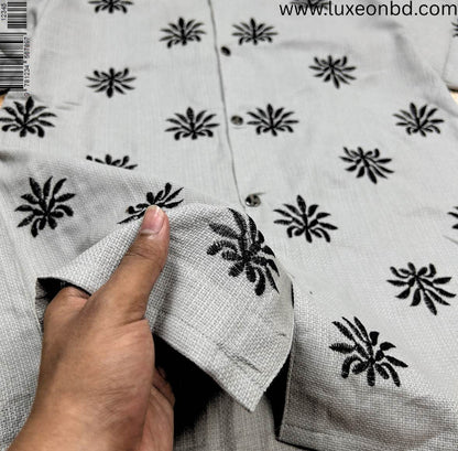 Star Embroidered Cuban |Gray