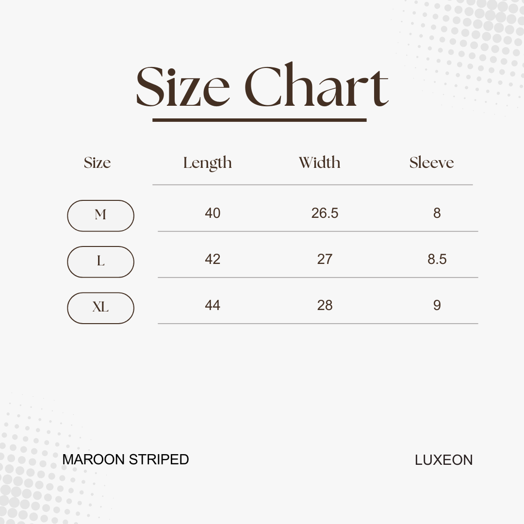 Summer Slay- Maroon stripe Cuban shirt